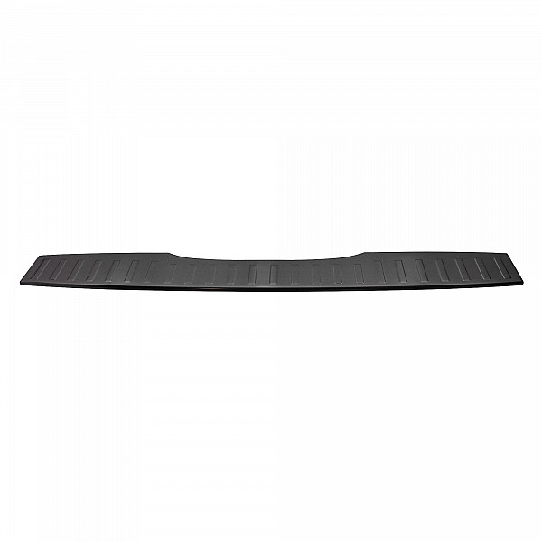 Stainless Steel Rear Bumper Protector Compatible With Mercedes Benz V Class & Vito 05.2014-> Long Version 130,5cm Wide Rearguard, Tailored Fit Bumper Guard,  Loading Edge Protector- Colour Dark Grey Brushed Stainless Steel