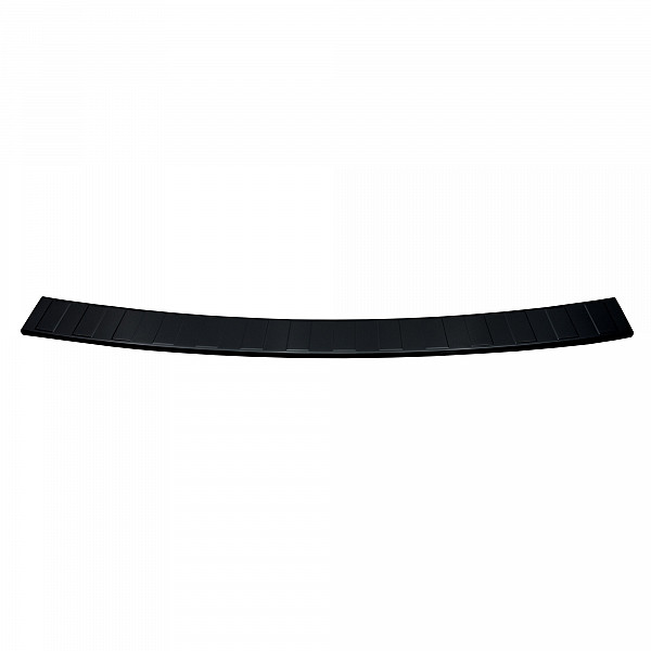 Stainless Steel Rear Bumper Protector Compatible With Toyota Proace & Proace Verso 09.2016-> Long Version 133,5cm Wide Rearguard, Tailored Fit Bumper Guard,  Loading Edge Protector- Colour Black Mirror Stainless Steel (Black Chrome)