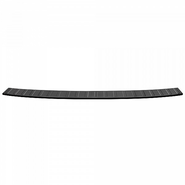 Stainless Steel Rear Bumper Protector Compatible With Volkswagen T7  Multivan 11.2021-> Rearguard, Tailored Fit Bumper Guard,  Loading Edge Protector- Colour Dark Grey Brushed Stainless Steel