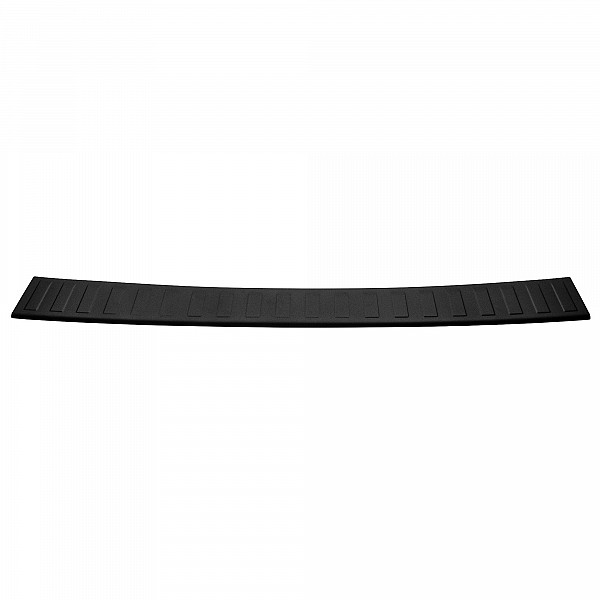 Stainless Steel Rear Bumper Protector Compatible With Fiat Doblo 07.2022-> Rearguard, Tailored Fit Bumper Guard,  Loading Edge Protector- Colour Matte Black Powdercoated Stainless Steel