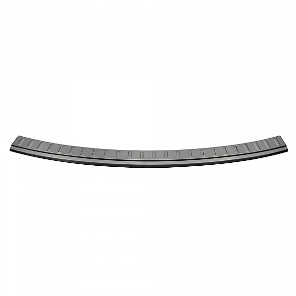 Stainless Steel Rear Bumper Protector Compatible With Porsche Macan 04.2014-03.2024 Rearguard, Tailored Fit Bumper Guard,  Loading Edge Protector- Colour Brushed Stainless Steel