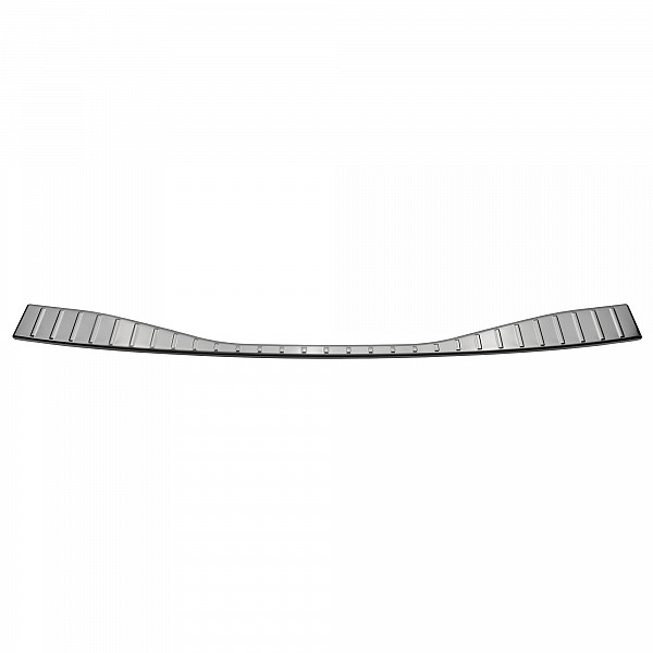 Stainless Steel Rear Bumper Protector Compatible With Toyota BZ4X 06.2022-> Rearguard, Tailored Fit Bumper Guard,  Loading Edge Protector- Colour Brushed Stainless Steel