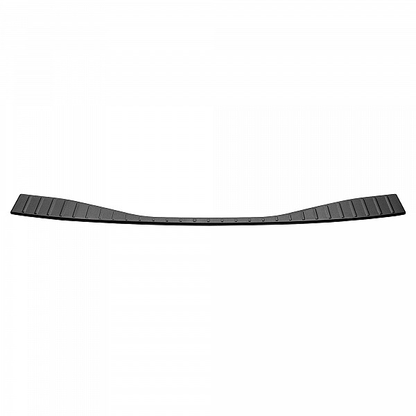 Stainless Steel Rear Bumper Protector Compatible With Toyota BZ4X 06.2022-> Rearguard, Tailored Fit Bumper Guard,  Loading Edge Protector- Colour Dark Grey Brushed Stainless Steel