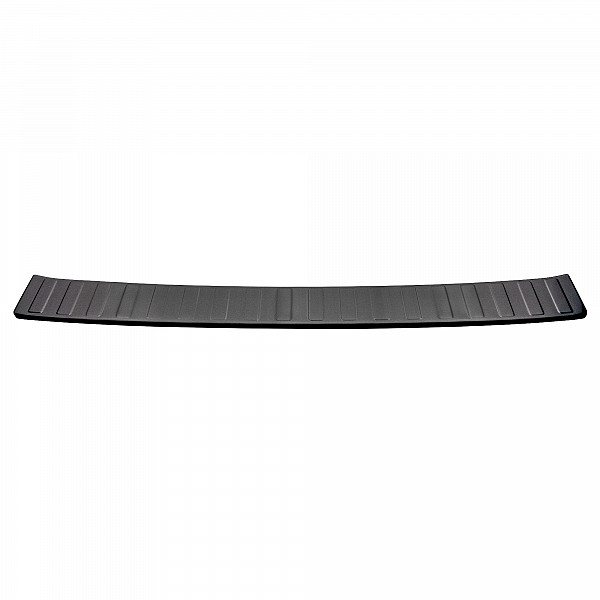 Stainless Steel Rear Bumper Protector Compatible With Volkswagen ID.BUZZ 10.2022-> Rearguard, Tailored Fit Bumper Guard,  Loading Edge Protector- Colour Dark Grey Brushed Stainless Steel