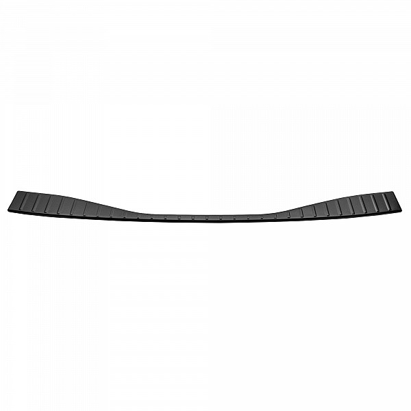 Stainless Steel Rear Bumper Protector Compatible With Toyota BZ4X 06.2022-> Rearguard, Tailored Fit Bumper Guard,  Loading Edge Protector- Colour Matte Black Powdercoated Stainless Steel