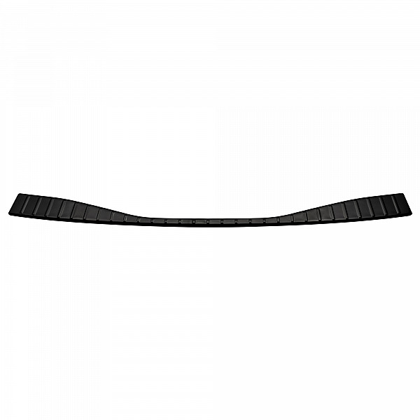 Stainless Steel Rear Bumper Protector Compatible With Toyota BZ4X 06.2022-> Rearguard, Tailored Fit Bumper Guard,  Loading Edge Protector- Colour Black Mirror Stainless Steel (Black Chrome)