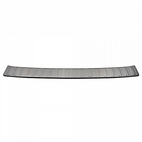 Stainless Steel Rear Bumper Protector Compatible With Volkswagen ID.BUZZ 10.2022-> Rearguard, Tailored Fit Bumper Guard,  Loading Edge Protector- Colour Brushed Stainless Steel