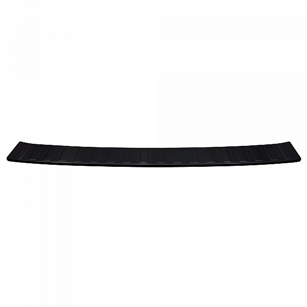 Stainless Steel Rear Bumper Protector Compatible With Volkswagen ID.BUZZ 10.2022-> Rearguard, Tailored Fit Bumper Guard,  Loading Edge Protector- Colour Black Mirror Stainless Steel (Black Chrome)