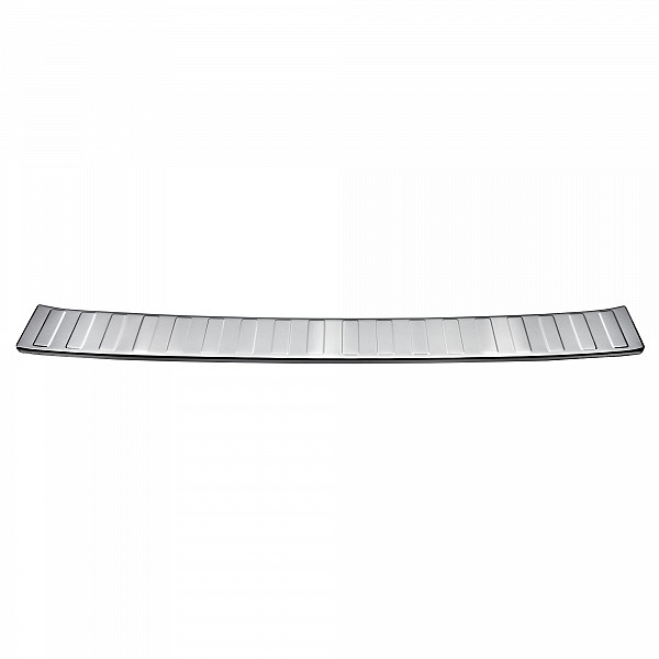 Stainless Steel Rear Bumper Protector Compatible With Volkswagen ID.BUZZ 10.2022-> Rearguard, Tailored Fit Bumper Guard,  Loading Edge Protector- Colour Polished Stainless Steel (Chrome)