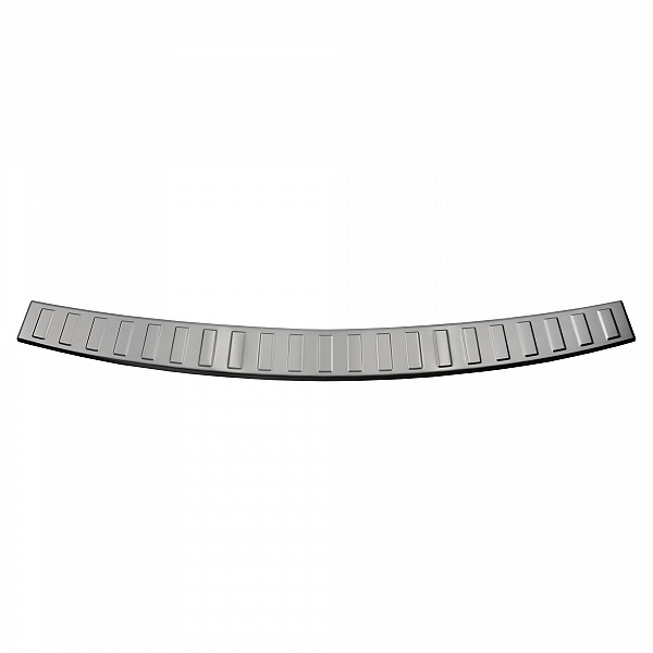 Stainless Steel Rear Bumper Protector Compatible With Opel Zafira Tourer (C) 01.2012-06.2019 Rearguard, Tailored Fit Bumper Guard,  Loading Edge Protector- Colour Brushed Stainless Steel