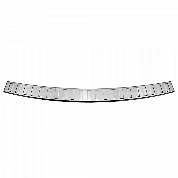 Stainless Steel Rear Bumper Protector Compatible With Opel Zafira Tourer (C) 01.2012-06.2019 Rearguard, Tailored Fit Bumper Guard,  Loading Edge Protector- Colour Polished Stainless Steel (Chrome)