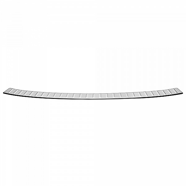 Stainless Steel Rear Bumper Protector Compatible With Dacia Jogger 03.2022-> Rearguard, Tailored Fit Bumper Guard,  Loading Edge Protector- Colour Polished Stainless Steel (Chrome)