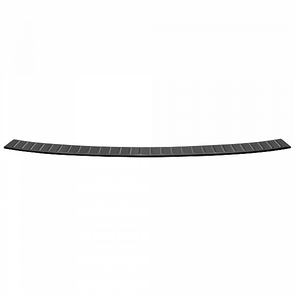 Stainless Steel Rear Bumper Protector Compatible With Dacia Jogger 03.2022-> Rearguard, Tailored Fit Bumper Guard,  Loading Edge Protector- Colour Dark Grey Brushed Stainless Steel