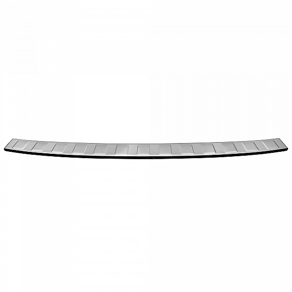 Stainless Steel Rear Bumper Protector Compatible With Peugeot 308 SW Estate 06.2022-> Rearguard, Tailored Fit Bumper Guard,  Loading Edge Protector- Colour Polished Stainless Steel (Chrome)