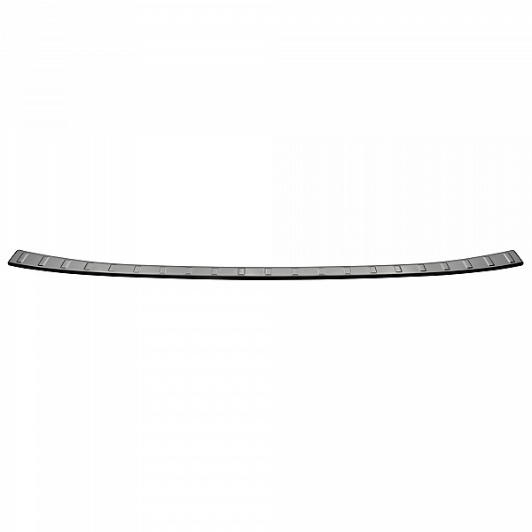 Stainless Steel Rear Bumper Protector Compatible With Nissan Qashqai III 07.2021-> Rearguard, Tailored Fit Bumper Guard,  Loading Edge Protector- Colour Brushed Stainless Steel