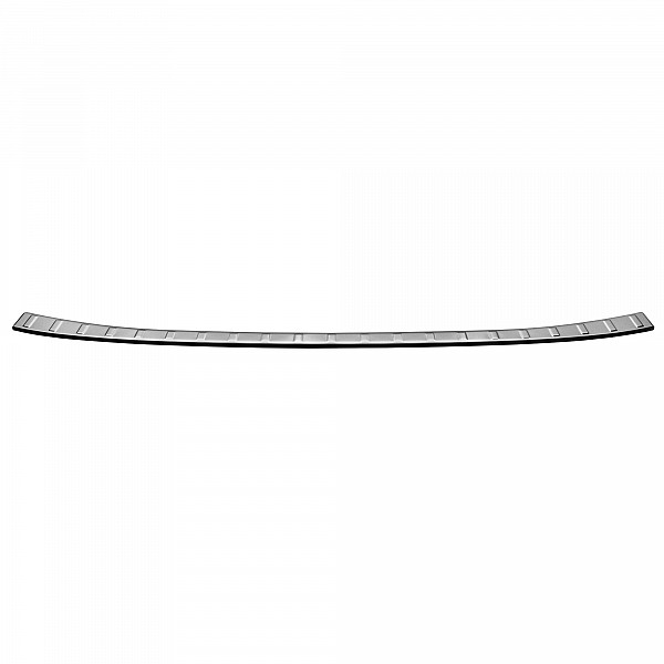 Stainless Steel Rear Bumper Protector Compatible With Nissan Qashqai III 07.2021-> Rearguard, Tailored Fit Bumper Guard,  Loading Edge Protector- Colour Polished Stainless Steel (Chrome)