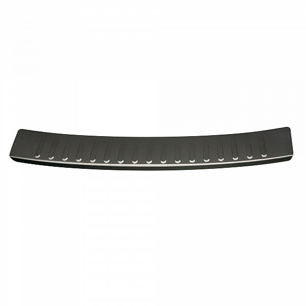 Stainless Steel Rear Bumper Protector Compatible With MINI Cooper, Cooper S, JCW, 3 doors & Coupe R56 & R58 11.2006-05.2015 Rearguard, Tailored Fit Bumper Guard,  Loading Edge Protector- Colour Dark Grey Brushed Stainless Steel