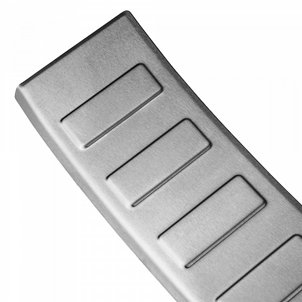 Stainless Steel Rear Bumper Protector Compatible With Audi A5 Avant (Estate) B10 11.2024-> Rearguard, Tailored Fit Bumper Guard,  Loading Edge Protector- Colour Brushed Stainless Steel