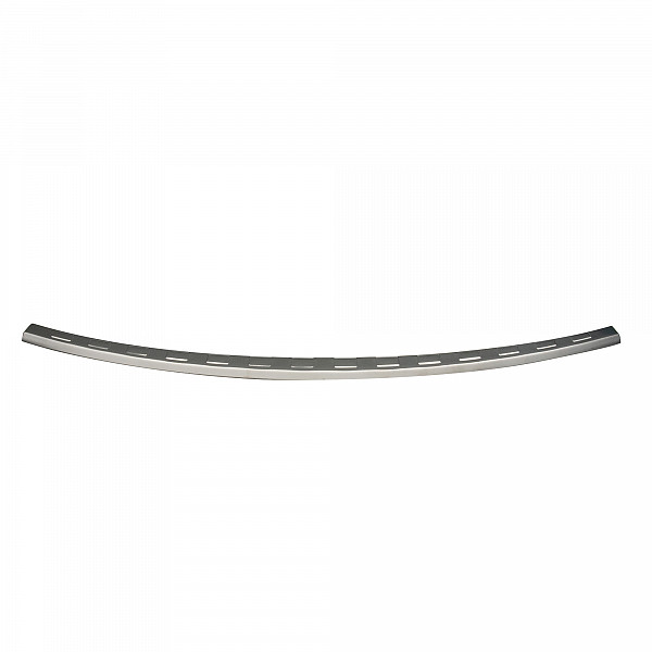 Stainless Steel Rear Bumper Protector Compatible With Hyundai Santa Fe 10.2012-08.2018 Rearguard, Tailored Fit Bumper Guard,  Loading Edge Protector- Colour Dark Grey Brushed Stainless Steel