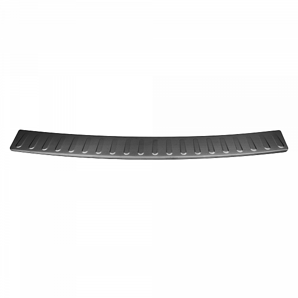 Stainless Steel Rear Bumper Protector Compatible With BMW 5 series Limousine F10 03.2010-10.2016 Rearguard, Tailored Fit Bumper Guard,  Loading Edge Protector- Colour Dark Grey Brushed Stainless Steel