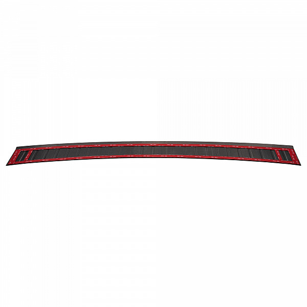 Stainless Steel Rear Bumper Protector Compatible With Peugeot 308 SW (Estate) 03.2014-06.2021 Rearguard, Tailored Fit Bumper Guard,  Loading Edge Protector- Colour Dark Grey Brushed Stainless Steel