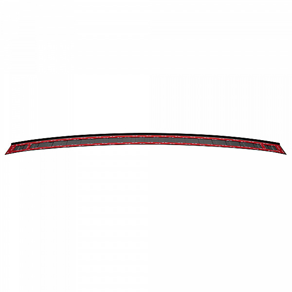 Stainless Steel Rear Bumper Protector Compatible With Jaguar F-Pace 01.2016-> Rearguard, Tailored Fit Bumper Guard,  Loading Edge Protector- Colour Dark Grey Brushed Stainless Steel