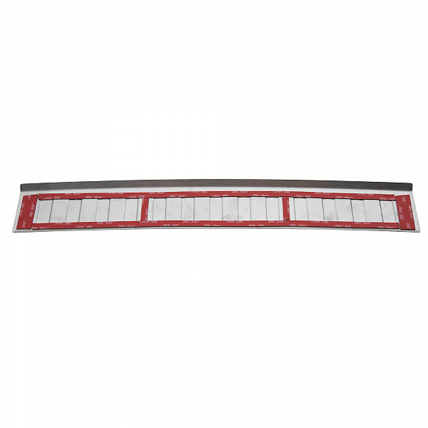 Stainless Steel Rear Bumper Protector Compatible With Kia Stonic 09.2017-> Rearguard, Tailored Fit Bumper Guard,  Loading Edge Protector- Colour Brushed Stainless Steel