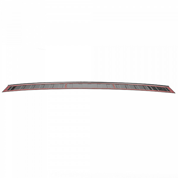 Stainless Steel Rear Bumper Protector Compatible With Volkswagen T6.1 Multivan, Transporter, California, Caravelle 10.2019-04.2024 Rearguard, Tailored Fit Bumper Guard,  Loading Edge Protector- Colour Polished Stainless Steel (Chrome)