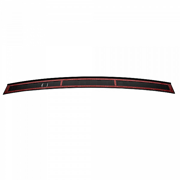 Stainless Steel Rear Bumper Protector Compatible With Mercedes Benz GLC (also for AMG) 09.2015-04.2019 Rearguard, Tailored Fit Bumper Guard,  Loading Edge Protector- Colour Matte Black Powdercoated Stainless Steel