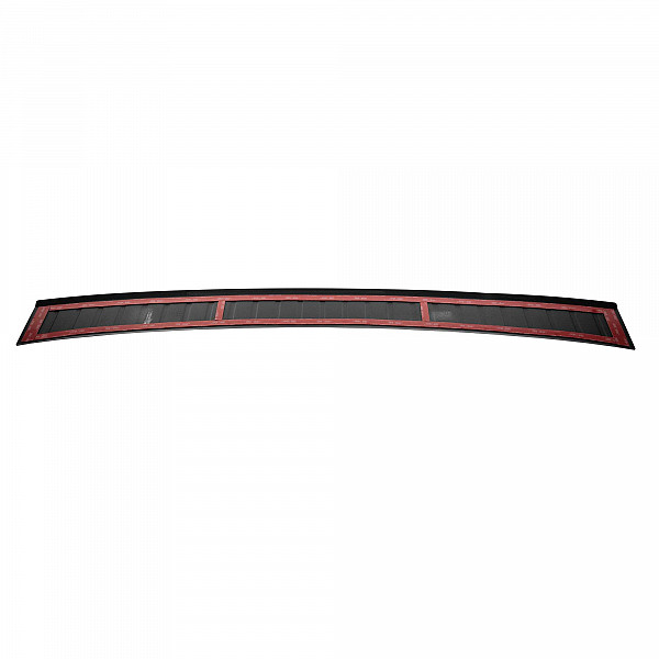 Stainless Steel Rear Bumper Protector Compatible With Peugeot 308 SW (Estate) 03.2014-06.2021 Rearguard, Tailored Fit Bumper Guard,  Loading Edge Protector- Colour Matte Black Powdercoated Stainless Steel