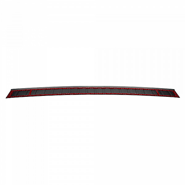 Stainless Steel Rear Bumper Protector Compatible With Volkswagen T5 Multivan, Transporter, California, Caravelle 04.2003-05.2015 Rearguard, Tailored Fit Bumper Guard,  Loading Edge Protector- Colour Black Mirror Stainless Steel (Black Chrom