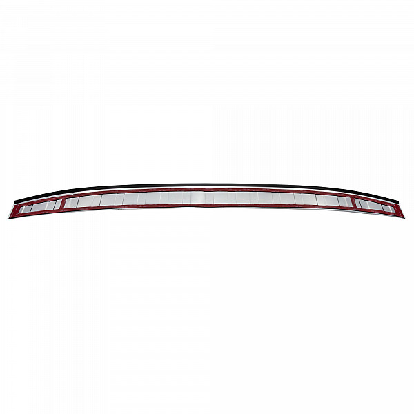 Stainless Steel Rear Bumper Protector Compatible With Volvo V90 09.2016-> Rearguard, Tailored Fit Bumper Guard,  Loading Edge Protector- Colour Polished Stainless Steel (Chrome)