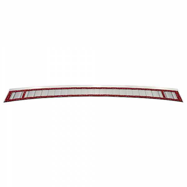Stainless Steel Rear Bumper Protector Compatible With Peugeot 308 SW (Estate) 03.2014-06.2021 Rearguard, Tailored Fit Bumper Guard,  Loading Edge Protector- Colour Polished Stainless Steel (Chrome)