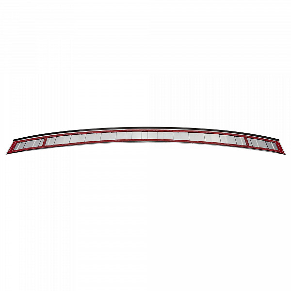 Stainless Steel Rear Bumper Protector Compatible With Volvo XC60 07.2017-> Rearguard, Tailored Fit Bumper Guard,  Loading Edge Protector- Colour Polished Stainless Steel (Chrome)