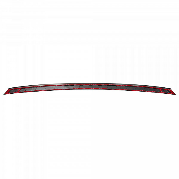 Stainless Steel Rear Bumper Protector Compatible With Volvo XC60 07.2017-> Rearguard, Tailored Fit Bumper Guard,  Loading Edge Protector- Colour Black Mirror Stainless Steel (Black Chrome)