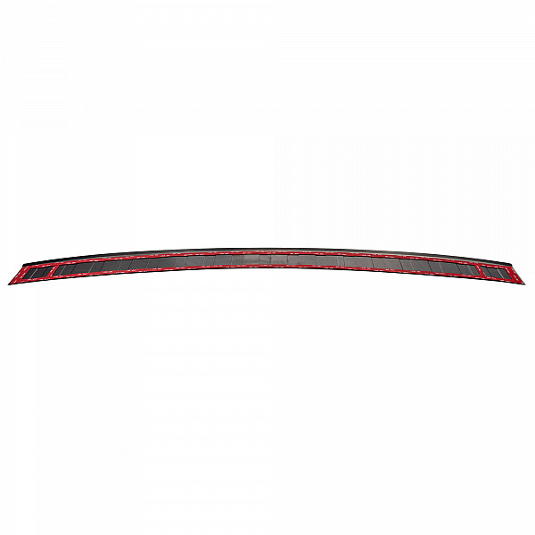 Stainless Steel Rear Bumper Protector Compatible With Volvo XC60 07.2017-> Rearguard, Tailored Fit Bumper Guard,  Loading Edge Protector- Colour Dark Grey Brushed Stainless Steel
