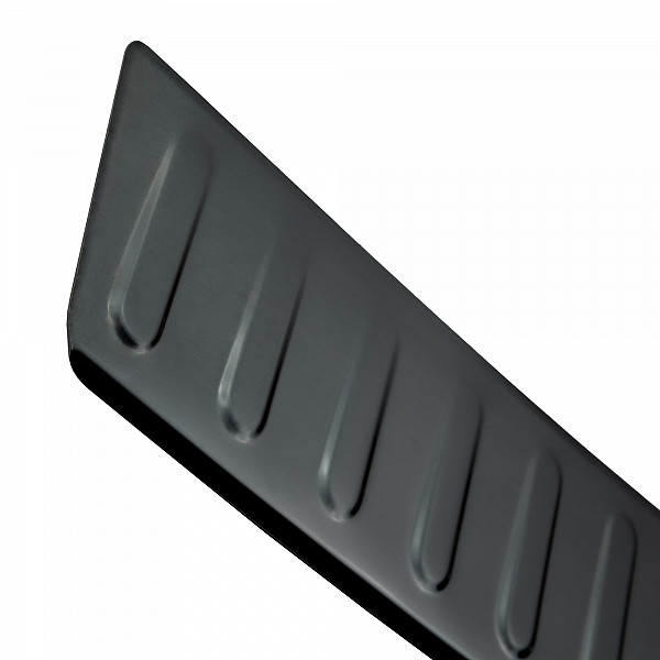 Stainless Steel Rear Bumper Protector Compatible With BMW 5 series Limousine F10 03.2010-10.2016 Rearguard, Tailored Fit Bumper Guard,  Loading Edge Protector- Colour Black Mirror Stainless Steel (Black Chrome)