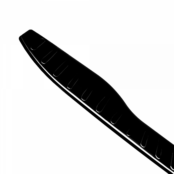 Stainless Steel Rear Bumper Protector Compatible With Ford S-Max 05.2006-08.2015 Rearguard, Tailored Fit Bumper Guard,  Loading Edge Protector- Colour Black Mirror Stainless Steel (Black Chrome)
