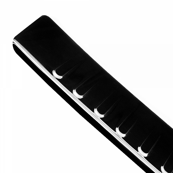 Stainless Steel Rear Bumper Protector Compatible With MINI Cooper, Cooper S, JCW, 3 doors & Coupe R56 & R58 11.2006-05.2015 Rearguard, Tailored Fit Bumper Guard,  Loading Edge Protector- Colour Black Mirror Stainless Steel (Black Chrome)