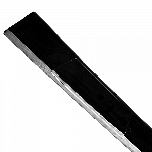 Stainless Steel Rear Bumper Protector Compatible With Mitsubishi ASX 10.2017-08.2019 Rearguard, Tailored Fit Bumper Guard,  Loading Edge Protector- Colour Black Mirror Stainless Steel (Black Chrome)