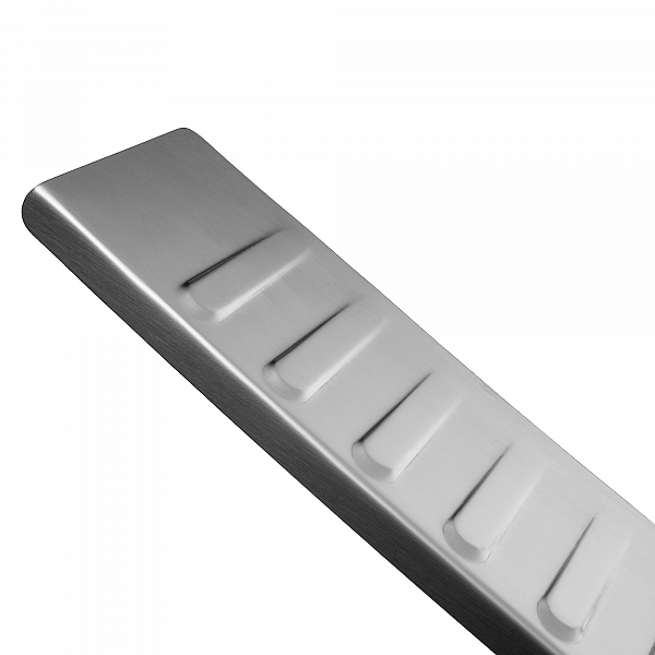 Stainless Steel Rear Bumper Protector Compatible With Dacia Duster 04.2010-12.2017 Rearguard, Tailored Fit Bumper Guard,  Loading Edge Protector- Colour Brushed Stainless Steel