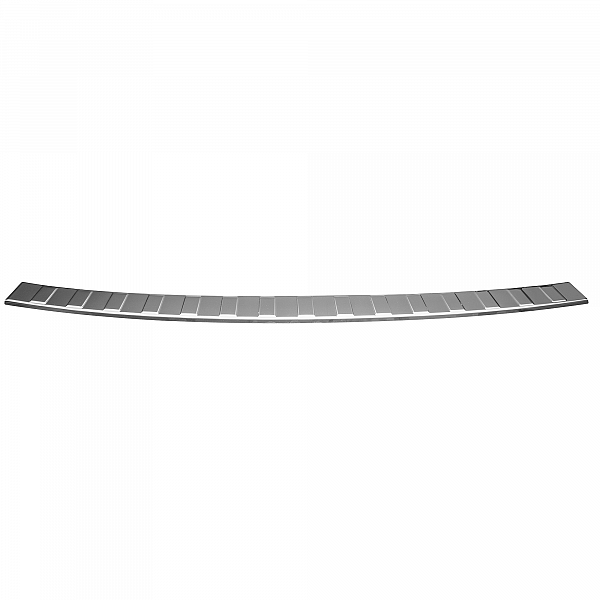 Stainless Steel Rear Bumper Protector Compatible With Mercedes Benz GLC (also for AMG) 09.2015-04.2019 Rearguard, Tailored Fit Bumper Guard,  Loading Edge Protector- Colour Polished Stainless Steel (Chrome)