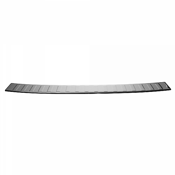 Stainless Steel Rear Bumper Protector Compatible With Volkswagen Touran (2. Generation Typ 5T) 09.2015-> Rearguard, Tailored Fit Bumper Guard,  Loading Edge Protector- Colour Polished Stainless Steel (Chrome)
