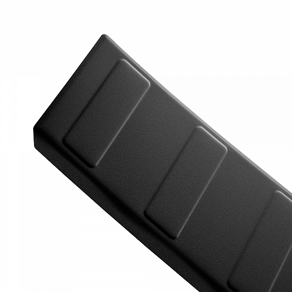 Stainless Steel Rear Bumper Protector Compatible With Fiat Scudo 05.2022-> Rearguard, Tailored Fit Bumper Guard,  Loading Edge Protector- Colour Matte Black Powdercoated Stainless Steel