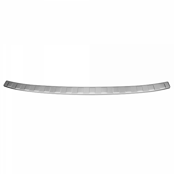 Stainless Steel Rear Bumper Protector Compatible With Volkswagen ID.3 09.2020-> Rearguard, Tailored Fit Bumper Guard,  Loading Edge Protector- Colour Brushed Stainless Steel