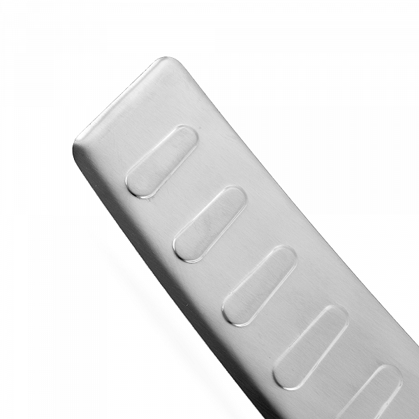 Stainless Steel Rear Bumper Protector Compatible With BMW X5 F15 11.2013-07.2018 Rearguard, Tailored Fit Bumper Guard,  Loading Edge Protector- Colour Brushed Stainless Steel