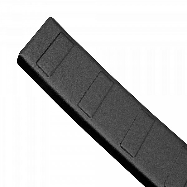 Stainless Steel Rear Bumper Protector Compatible With Volkswagen T7  Multivan 11.2021-> Rearguard, Tailored Fit Bumper Guard,  Loading Edge Protector- Colour Matte Black Powdercoated Stainless Steel