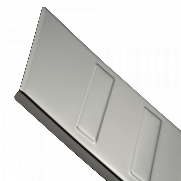 Stainless Steel Rear Bumper Protector Compatible With Volkswagen T6 Multivan, Transporter, California, Caravelle 06.2015-09.2019 Long Version 133,5cm Wide Rearguard, Tailored Fit Bumper Guard,  Loading Edge Protector- Colour Polished Stainl