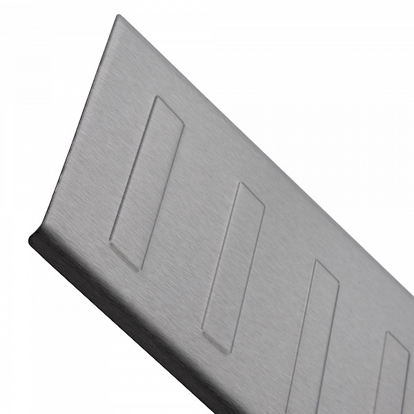 Stainless Steel Rear Bumper Protector Compatible With Mercedes Benz V Class & Vito 05.2014-> Rearguard, Tailored Fit Bumper Guard,  Loading Edge Protector- Colour Brushed Stainless Steel