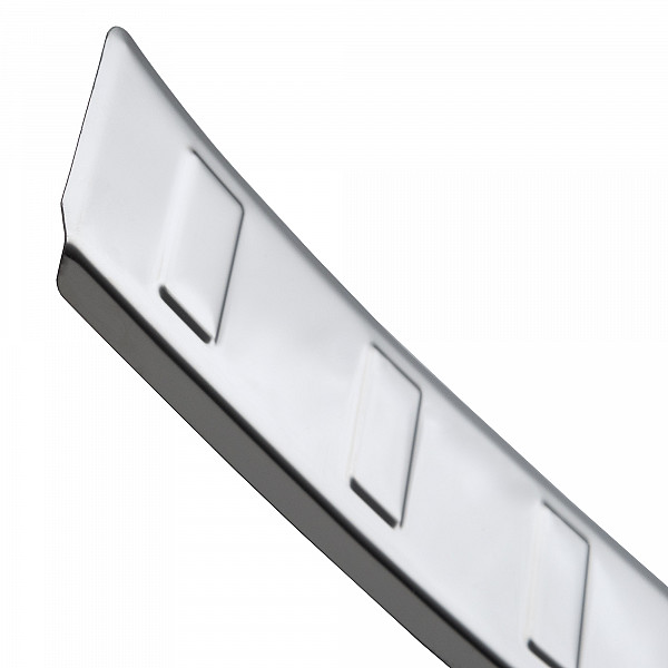 Stainless Steel Rear Bumper Protector Compatible With Cupra Born 11.2021-> Rearguard, Tailored Fit Bumper Guard,  Loading Edge Protector- Colour Polished Stainless Steel (Chrome)